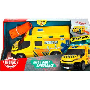 AMBULANZA IVECO DAILY 18 CM CON LUCI E SUONI