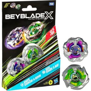 BEYBLADE X BOOSTER TROTTOLA KNIFE SHINOBI 4-80HN E KEEL SHARK 3-80F