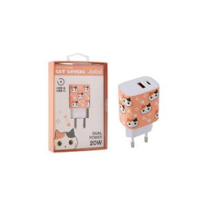 ADATTATORE USB ORANGE CAT GATTO ARANCIONE