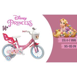 BICICLETTA 14" PRINCESS PRINCIPESSE N01 21516