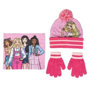 SET 3 PEZZI SNOOD BARBIE BERRETTO E GUANTI