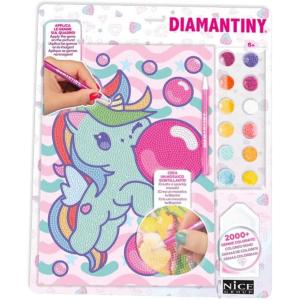 DIAMANTINY BLISTER KAWAII UNICORNO CON PALLONCINI MULTICOLORE