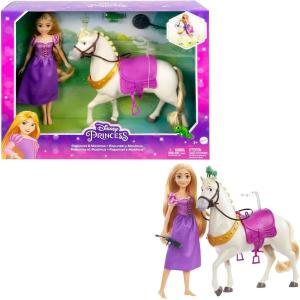 BAMBOLA PRINCIPESSA DISNEY RAPUNZEL CON CAVALLO MAXIMUS