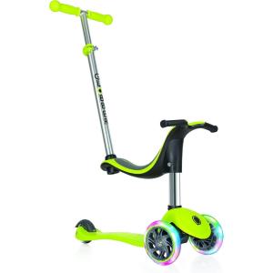 GLOBBER MONOPATTINO 3 RUOTE 4 IN 1 CON SELLA GO-UP SPORTY LIGHT - VERDE LIME