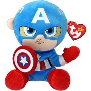 PELUCHE MARVEL FLOPPY CAPTAIN AMERICA 20 CM