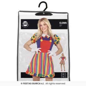 COSTUME CLOWN ADULTA TAGLIA 36-38 (S)