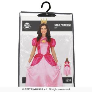 COSTUME PRINCIPESSA ROSA ADULTA TAGLIA 36-38 (S)