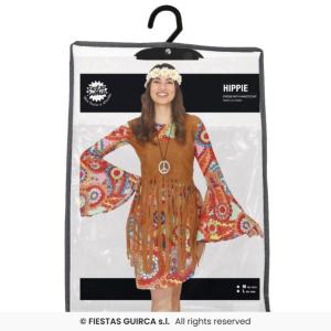 COSTUME HIPPIE ADULTA TAGLIA 36-38 (S)