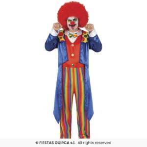 COSTUME CLOWN PAZZO ADULTO TAGLIA 46-48 (S)