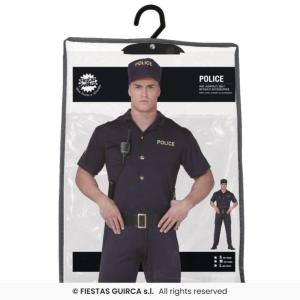 COSTUME AGENTE POLIZIA POLIZIOTTO ADULTO TAGLIA M