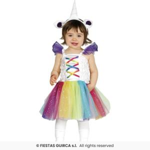 COSTUME BABY UNICORNO BAMBINA TAGLIA 2-3 ANNI