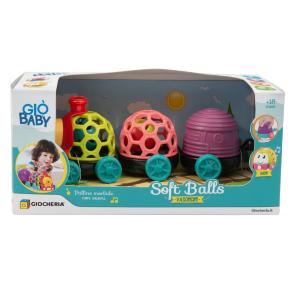 GIO' BABY - TRENINO 3 SOFT BALLS 2 MOD TRENINO E BRUCO