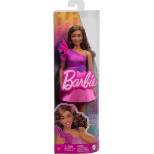 BARBIE® DOLL CAPELLI CASTANI CON VESTITO ROSA E BRILLANTINI 225