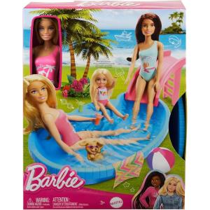 BARBIE BAGNO IN PISCINA CON ACCESSORI