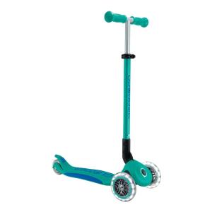 GLOBBER MONOPATTINO 3 RUOTE PRIMO RICHIUDIBILE - VERDE SMERALDO E BLU NAVY