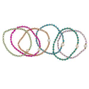 LILYBEL BRACCIALE RIGIDO PERLINE