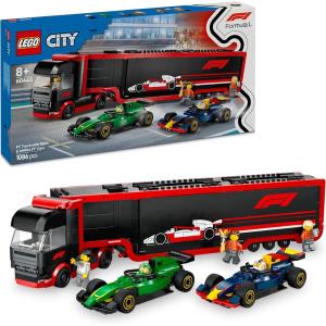 LEGO CITY FORMULA 1 AUTOTRASPORTATORE CON 2 MACCHINE MONOPOSTO