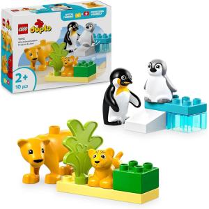 LEGO DUPLO FAMIGLIE DI ANIMALI: PINGUINI E LEONI