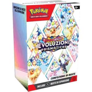 CARTE POKEMON - BUNDLE BOX 6 BUSTINE EVOLUZIONI PRISMATICHE SV8.5