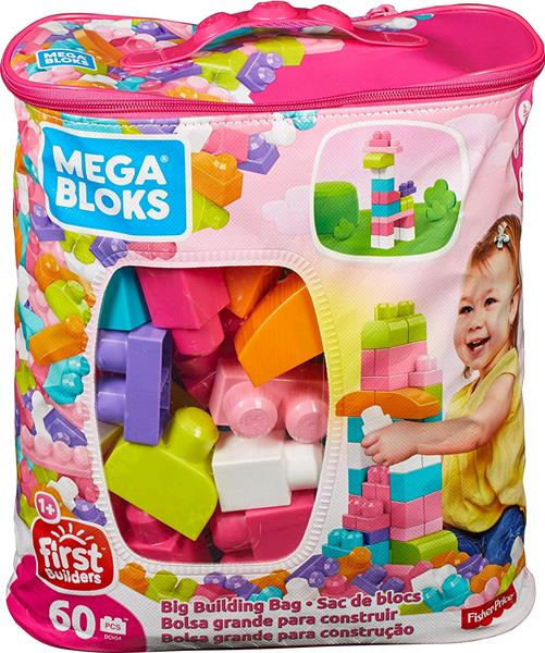 Prodotto: MAT-CYP67.DCH54 - MEGA BLOKS SACCA 60 PZ MATTONCINI ROSA  COSTRUZIONI (_ - _ - DCH54) - MEGA BLOKS