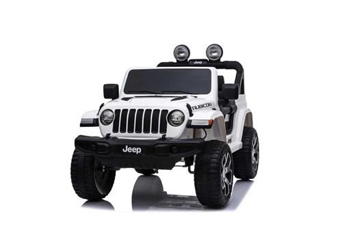 Prodotto: BAB-JWR555B - AUTO ELETTRICA JEEP WRANGLER RUBICON 12V 2 POSTI  BIANCA CON RADIOCOMANDO - BABY CAR