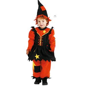 COSTUME BABY STREGHELLA STREGA STREGHETTA IN PILE MISURA 2 ANNI