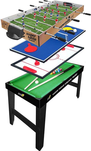 Vinco Tavolo da gioco in legno multifunzione Biliardo-Hockey giochi, casa  20070