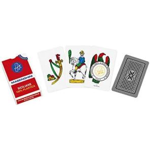 CARTE DA GIOCO SICILIANE 15 PLASTICA MASENGHINI