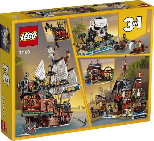 Prodotto: LEG-31109 - LEGO CREATOR - 3 IN 1 GALEONE DEI PIRATI, TAVERNA E  ISOLA DEL TESCHIO - LEGO