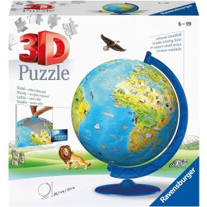 Ravensburger 12436 - Puzzle 3D Mappamondo 540 Pezzi