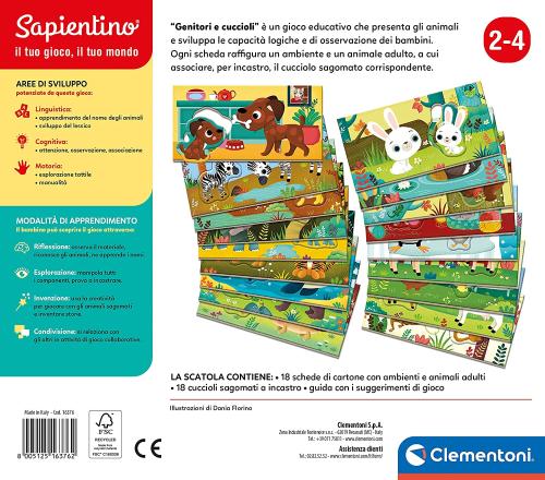 Prodotto: CLE-16727 - SAPIENTINO CREA E GIOCA: I NUMERI 3-6 ANNI