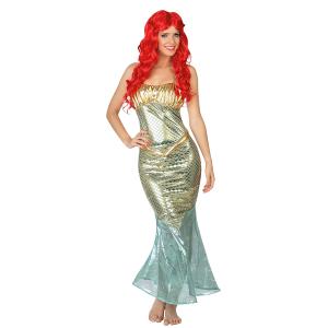 COSTUME SIRENA SIRENETTA ARIEL ADULTO TG 1 XS-S