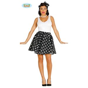 COSTUME PIN UP NERO ADULTA TAGLIA L 42-44