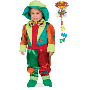 COSTUME CLOWN PAGLIACCIO MIS 6 MESI