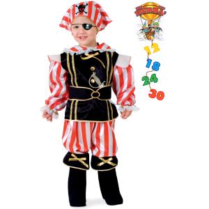 VENEZIANO Novidea Costume Vestito Carnevale Bambino Baby Pirata dei Caraibi  Corsaro 12 18 24 Mesi 1 2 Anni : : Giochi e giocattoli