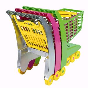 CARRELLO SPESA MARKET PORTA BIMBA VERDE,ROSSO O GIALLO