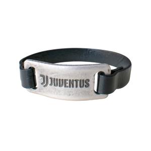 JUVENTUS BRACCIALE IN CUOIO CON PIASTRA VINTAGE