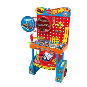 HOT WHEELS BANCO DA LAVORO MAXI CON 38 ACCESSORI BILDO