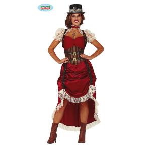 COSTUME STEAMPUNK GOTICA ADULTA TAGLIA S 36-38