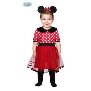 COSTUME BABY TOPO TOPOLINA MINNIE TAGLIA 18-24 MESI