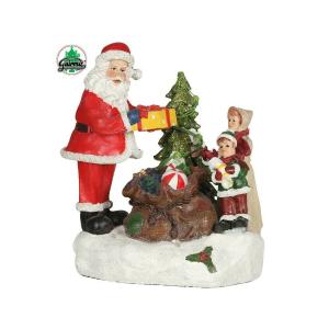 BABBO NATALE MUSICA E MOVIMENTO 17x13 cm (CON BATTERIE)