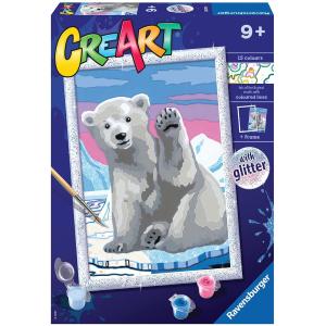 CREART CIAO ORSO POLARE CON GLITTER