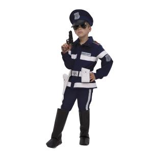 Costume Carnevale Bambino Poliziotto SWAT Squadra Anti Sommossa 7-9 Anni