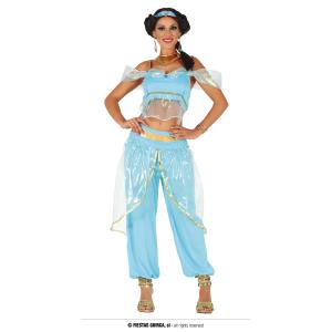 COSTUME PRINCIPESSA DEL DESERTO DANZATRICE DEL VENTRE TAGLIA S 36 38 ODALISCA JASMINE