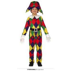 COSTUME ARLECCHINO TAGLIA 7-9 ANNI