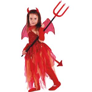 Costume da Diavoletta Diavolessa, Bambina 5-7 anni