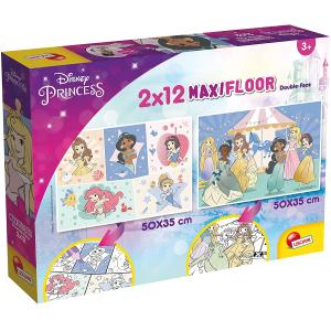 PUZZLE GIGANTE MAXIFLOOR 2 X 12 PZ PRINCESS DISNEY 