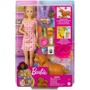 BARBIE BIONDA CUCCIOLI APPENA NATI