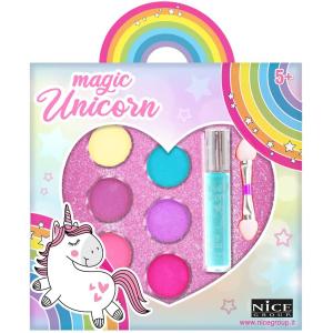 MAGIC UNICORN GIFT SET MAKE UP OMBRETTI E LIP GLOSS